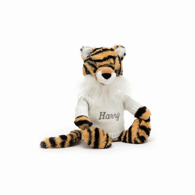 Jellycat Bashful Tijger with Cream Jumper | TU5260841